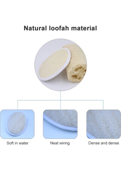 Doğal Loofah Banyo Süngeri - Beyaz (Yurt Dışından) fırsatları