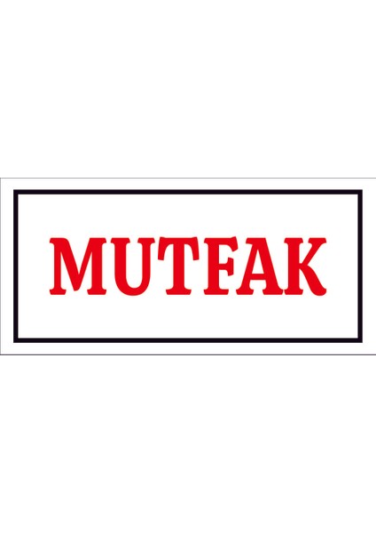 Çağ Ajans Mutfak Sticker 17X35 cm Etiket