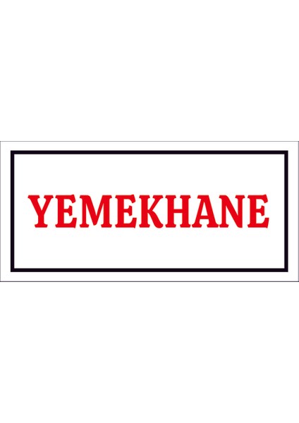 Çağ Ajans Yemekhane Sticker 17X35 cm Etiket
