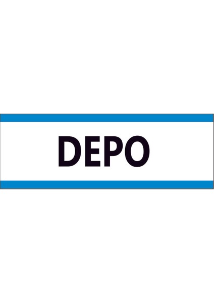 Çağ Ajans Depo Sticker 30X10 cm Etiket