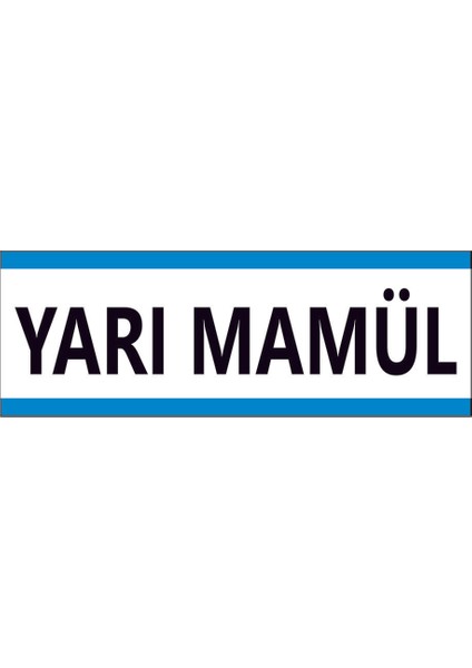 Çağ Ajans Yari Mamül Sticker 30X10 cm Etiket
