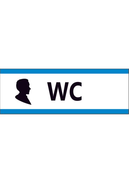 Çağ Ajans Bay Wc. Sticker 30X10 cm Etiket