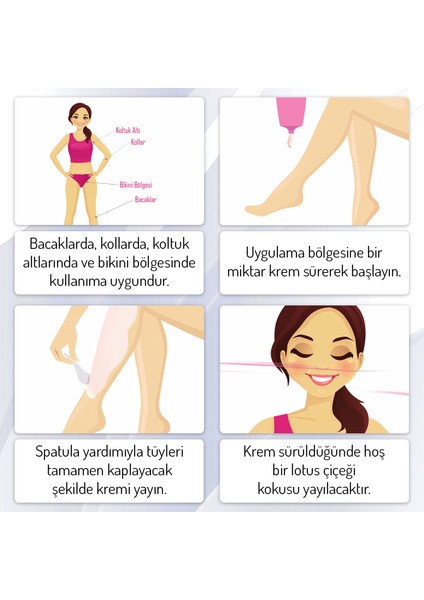 Body Natur Hassas Cilt Vücut Tüy Dökücü Nemlendirici Krem Lotus Çiçekli - Hair Removal Cream Sensitive 200ML