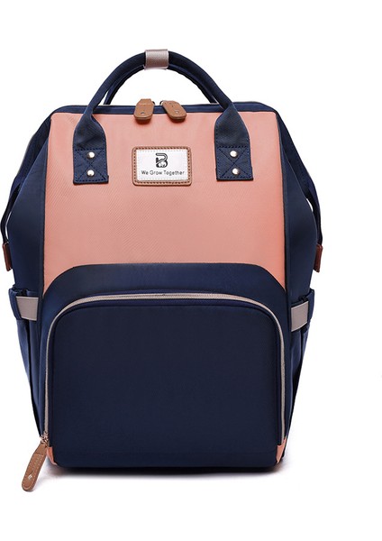 Lovehome Büyük Kapasiteli Anne Bebek Sırt Çantası - Mavi / Pembe (Yurt Dışından)