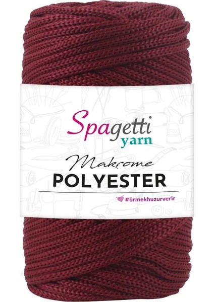 Polyester Makrome 4mm 250G Bordo