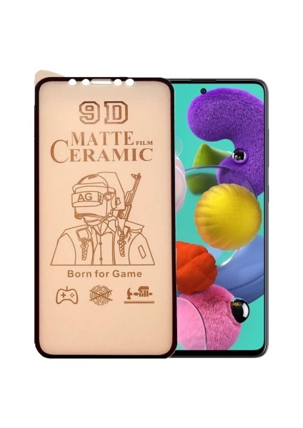 Samsung Galaxy A51 Ekran Koruyucu 9d Mat Seramik Nano Tam Kaplayan