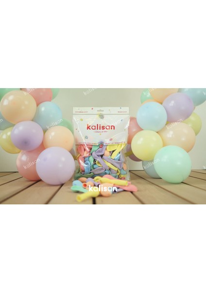 5 Inç Minik Latex Balon 12,5 cm Çap 20 Adet Macaron Karışık fiyatları