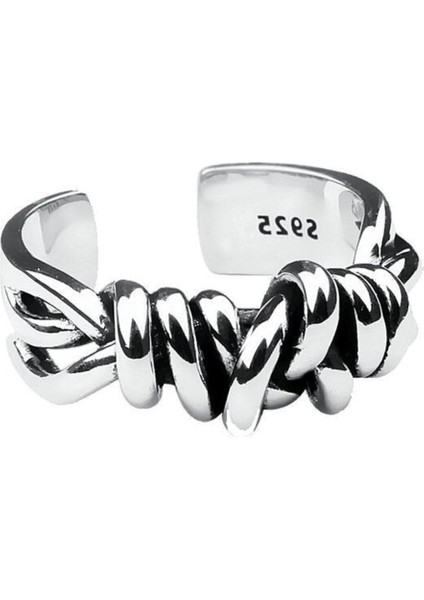 925 Ayar Gümüş Boyutlanabilir Kadın Yüzük