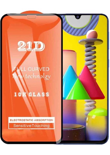 Samsung A72 Ekran Koruyucu 21D Tam Kaplayan Kavisli