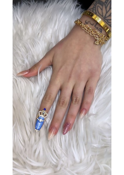 Queen Sky Nail Ring - Mavi