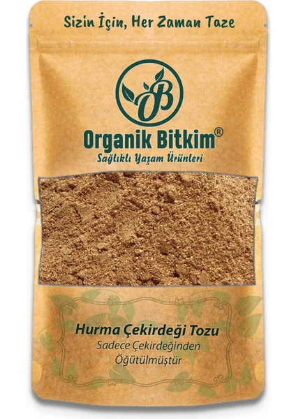 Organik Bitkim Hurma Çekirdeği Tozu (Öğütülmüş) 100 gr