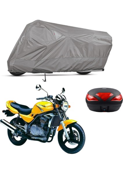 Kawasaki Er-5 Arka Çanta Uyumlu Motosiklet Brandası Motor Brandası (A+ Kalite)