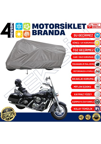Kawasaki Vn 1600 Arka Çanta Uyumlu Motosiklet Brandası Motor Brandası (A+ Kalite) fiyatları