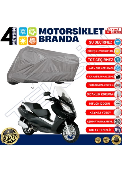 Peugeot Satelis 400 Arka Çanta Uyumlu Motosiklet Brandası Motor Brandası (A+ Kalite) fiyatları