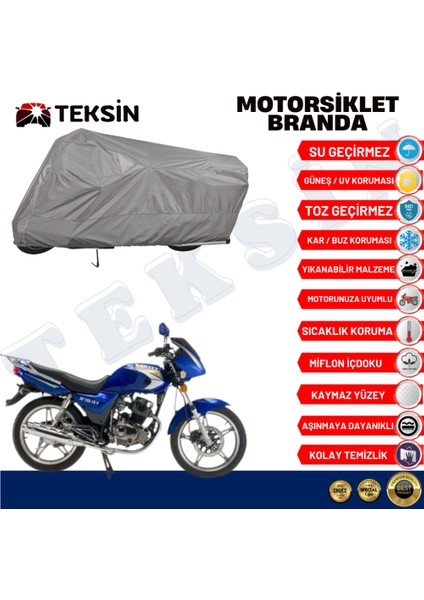 Ramzey QM125 T Arka Çanta Uyumlu Motosiklet Brandası Motor Brandası (A+ Kalite) fiyatları