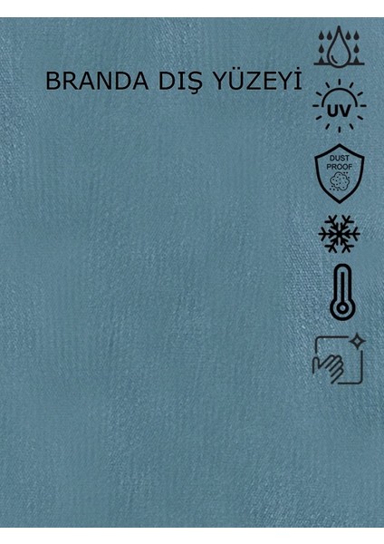 Ramzey 100 Cup Arka Çanta Uyumlu Motosiklet Brandası Motor Brandası (A+ Kalite)