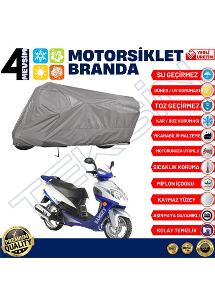 Ramzey Kalipso 150 Motosiklet Brandası Motor Branda (A+ Kalite)