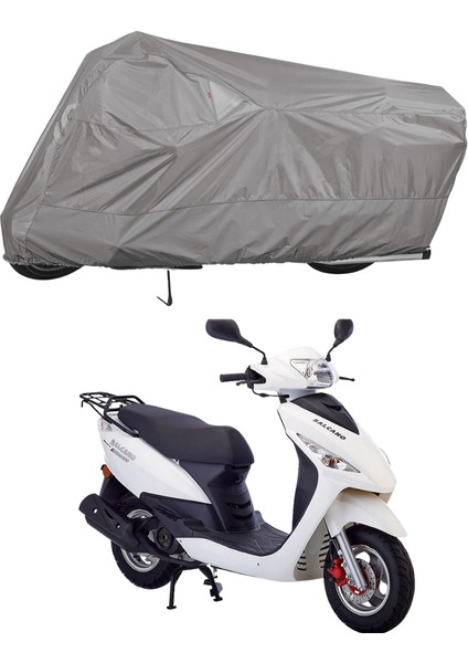 Salcano Sm 150-T10 Arka Çanta Uyumlu Motosiklet Brandası Motor Brandası (A+ Kalite)