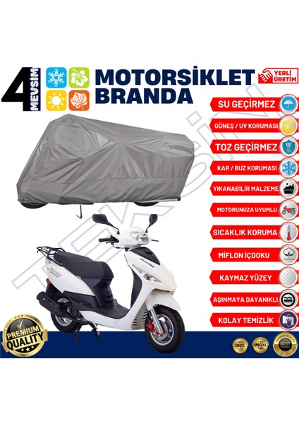 Salcano Sm 150-T10 Arka Çanta Uyumlu Motosiklet Brandası Motor Brandası (A+ Kalite) fiyatları