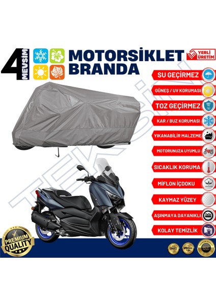 Yamaha X-Max 250 Abs Arka Çanta Uyumlu Motosiklet Brandası Motor Brandası (A+ Kalite) fiyatları