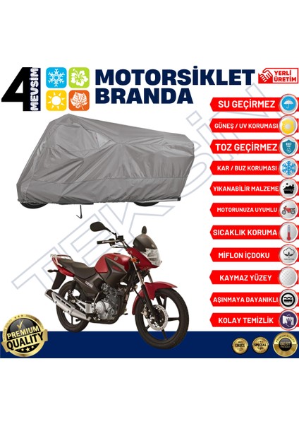 Yamaha Ybr 125 Arka Çanta Uyumlu Motosiklet Brandası Motor Brandası (A+ Kalite) fiyatları