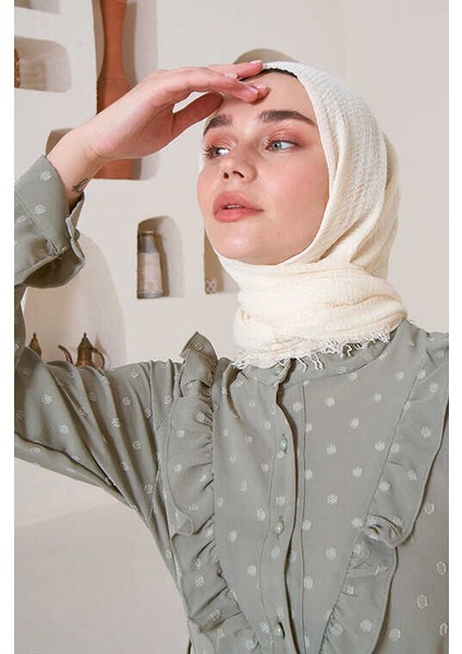 Bürümcük Şal - Krem