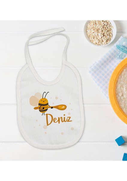 Kids Kişiye Özel Isimli Bebek Mama Önlüğü - Model 38