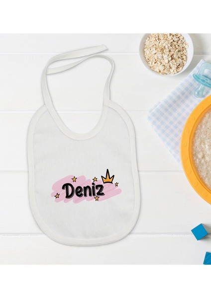 Kids Kişiye Özel Isimli Bebek Mama Önlüğü - Model 33