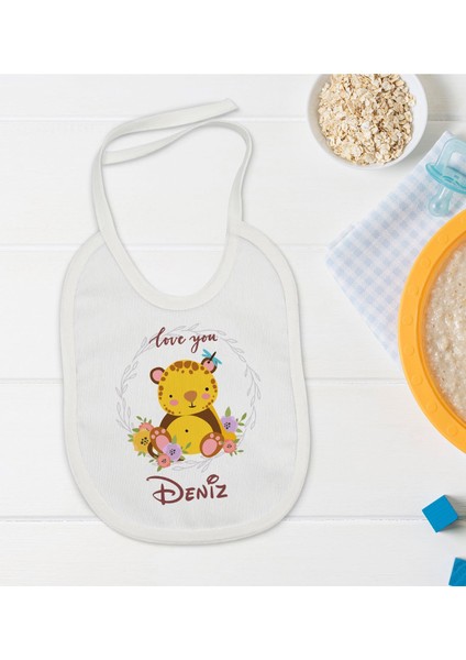 Kids Kişiye Özel Isimli Bebek Mama Önlüğü - Model 15