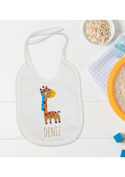 Kids Kişiye Özel Isimli Bebek Mama Önlüğü - Model 17