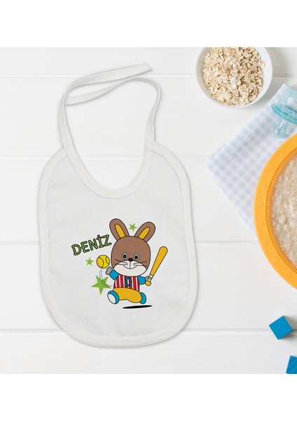 Kids Kişiye Özel Isimli Bebek Mama Önlüğü - Model 12