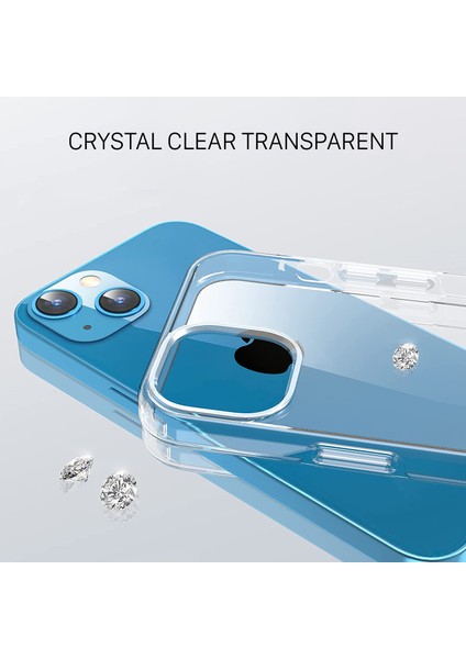 iPhone 13 Kılıf 6.1 Inch Şeffaf Süper Silikon Kamera Korumalı fırsatları