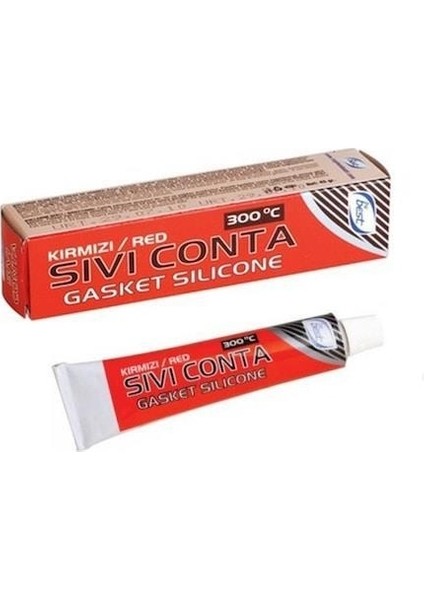 Sıvı Conta Kırmızı Tüp Silikon 300° 45 gr