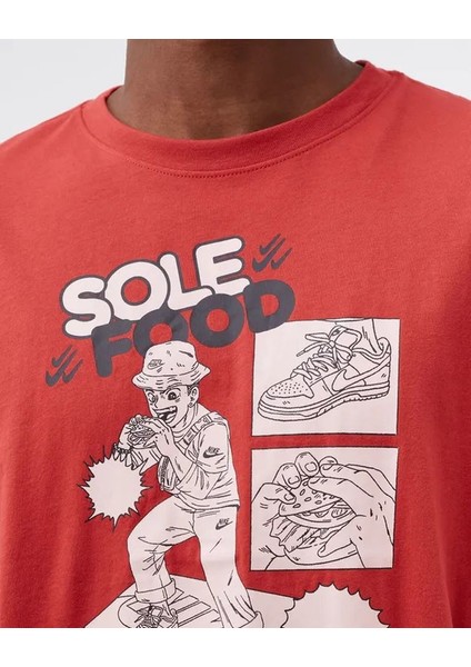 Food For Your Sole Unisex T-Shirt - Red CLAY-DN5164-662 modelleri