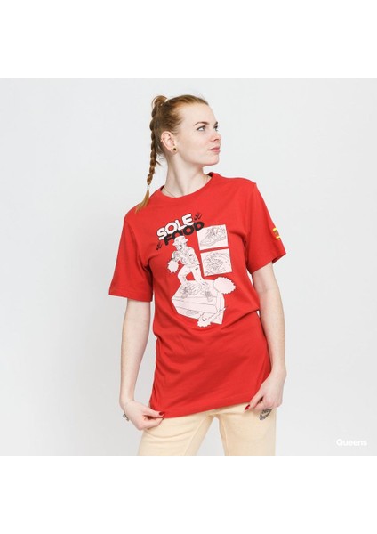 Food For Your Sole Unisex T-Shirt - Red CLAY-DN5164-662 indirimleri
