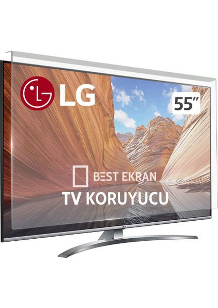 Lg 55QNED816QA Tv Ekran Koruyucu - Lg 55" Inç 139 cm Kırılmaz Ekran Koruyucu