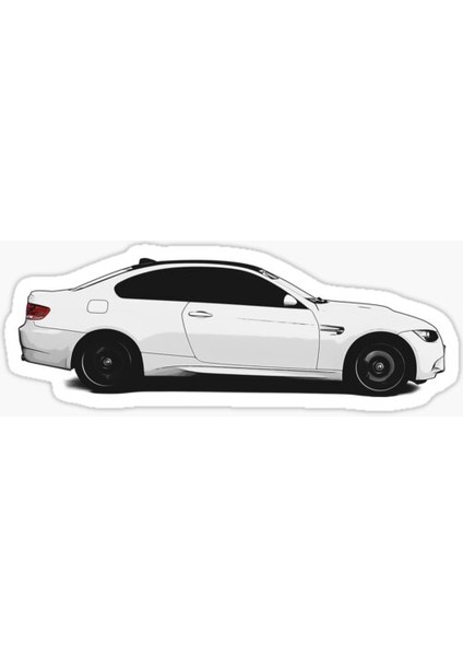E90 E92 Resmi Sticker Yapıştırma 16 cm 2 Adet