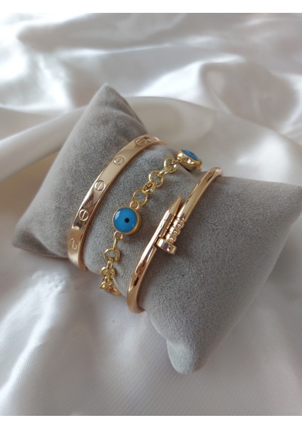 Kadın Altın Kaplama Kararmaz Kombin Bileklik fiyatları