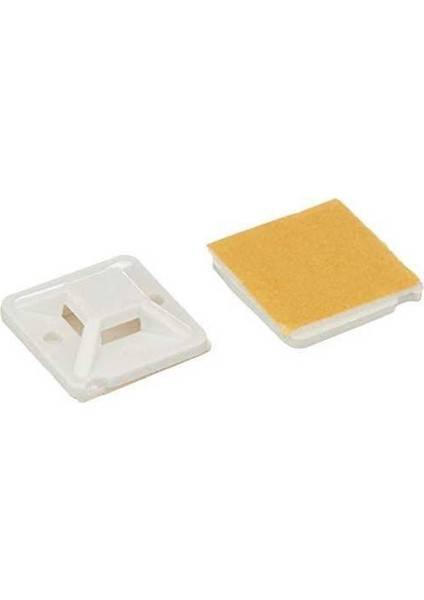 Gwest HW-3A 19×19 mm Beyaz Yapışkanlı Kroşe -100 Adet