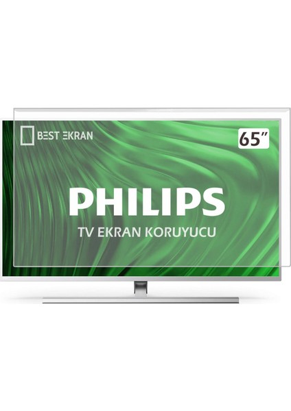 Phılıps 65PUS8505 Tv Ekran Koruyucu - Philips 65" Inç Tv Kırılmaz Koruyucu