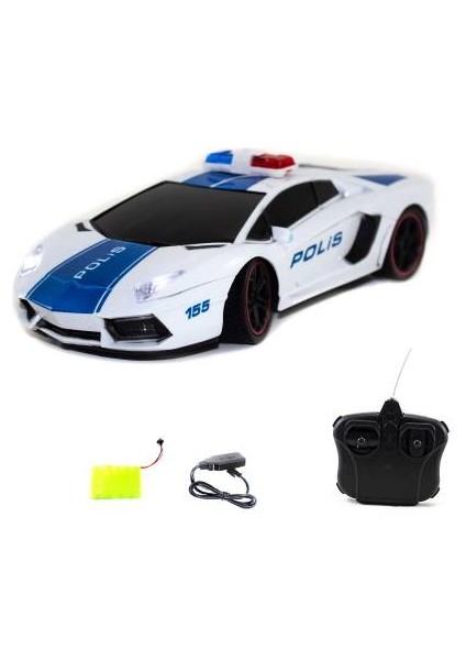 1:12 Uzaktan Kumandalı Polis Lamborghini Şarjlı Araba