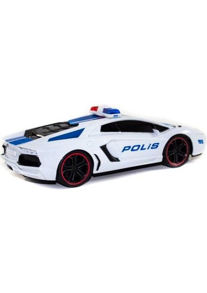 1:12 Uzaktan Kumandalı Polis Lamborghini Şarjlı Araba