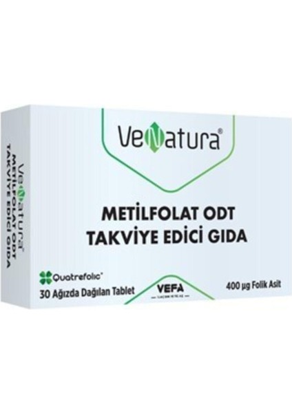 Metilfolat Odt Takviye Edici Gıda 30 Tablet