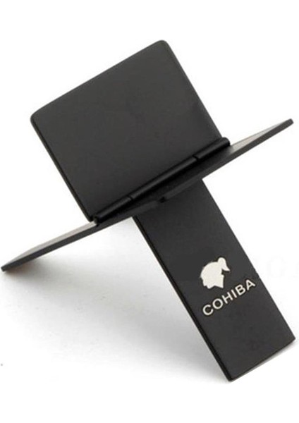 Cohiba Metal Katlanır Puro Sehpası Standı Siyah