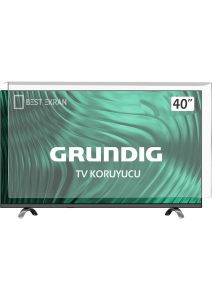Grundıg 40GDF5950B Tv Ekran Koruyucu - Grundig 40" Inç Tv Ekran Koruyucu