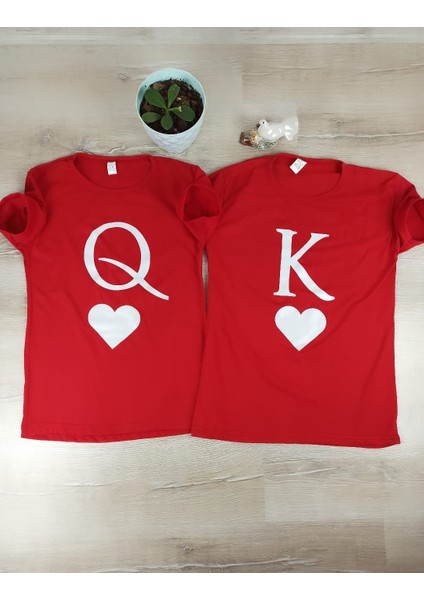 Sevgili Kombinleri Büyük King Queen Tişört