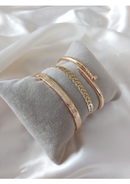 Kadın Altın Kaplama Kararmaz Orjinal Faturalı Kombin Bileklik fiyatları