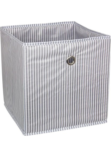 3'lü Raf Organizer Kutu Seti 30X30X30CM Gri Çizgili fiyatları