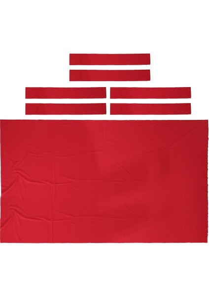 Havuz Masası Keçe - Bilardo Bezi - 7 Veya 8 Ayak Masası Için 7ft Kırmızı (Yurt Dışından)