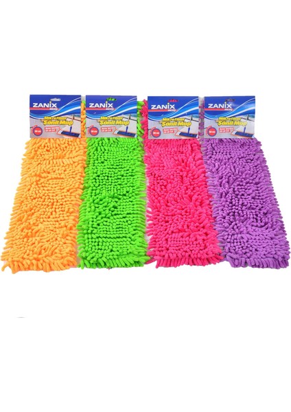 Mikrofiber Islak Kuru Nemli Makarna Şönil Palet Tablet Mop Yedeği 50 Cm. 10 Adet indirimleri